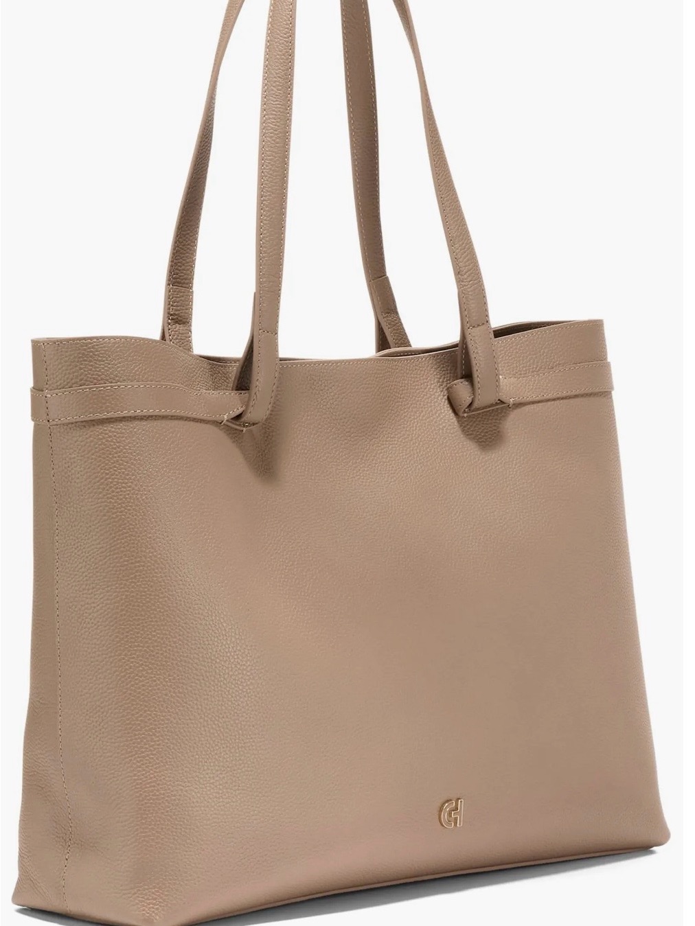 Cole Haan Essential Soft Leather Tote | Chai | Nwot | Dust Bag | Retail $268
